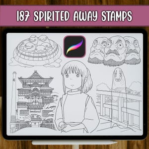 187 Chihiros Reise ins Zauberland Stempel | Procreate Pinselsets