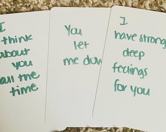 Love Reading Card Deck | Intuitive Relationship Deck | Handmade Love Reading Cards