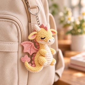 Dragon Plush Bag Charm - Etsy