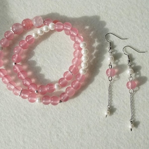 Ręcznie robione bransoletki z koralików szklanych, spersonalizowane elastyczne bransoletki, biżuteria inspirowana stylem orientalnym, którą można układać w stosy