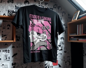 Jujustu Kaisen Yuji Itadori Anime Unisex T -shirt