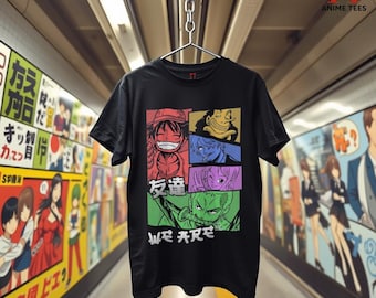 One Piece wir sind Unisex schwarzes Shirt Erstes Mitglied T-Shirt