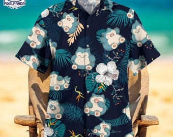 Poke Tropical Beach Hawaiian Shirt, Poke Aloha Shirt, Poke Hawaiian Shirt, Birthday Gift Graphic Shirt