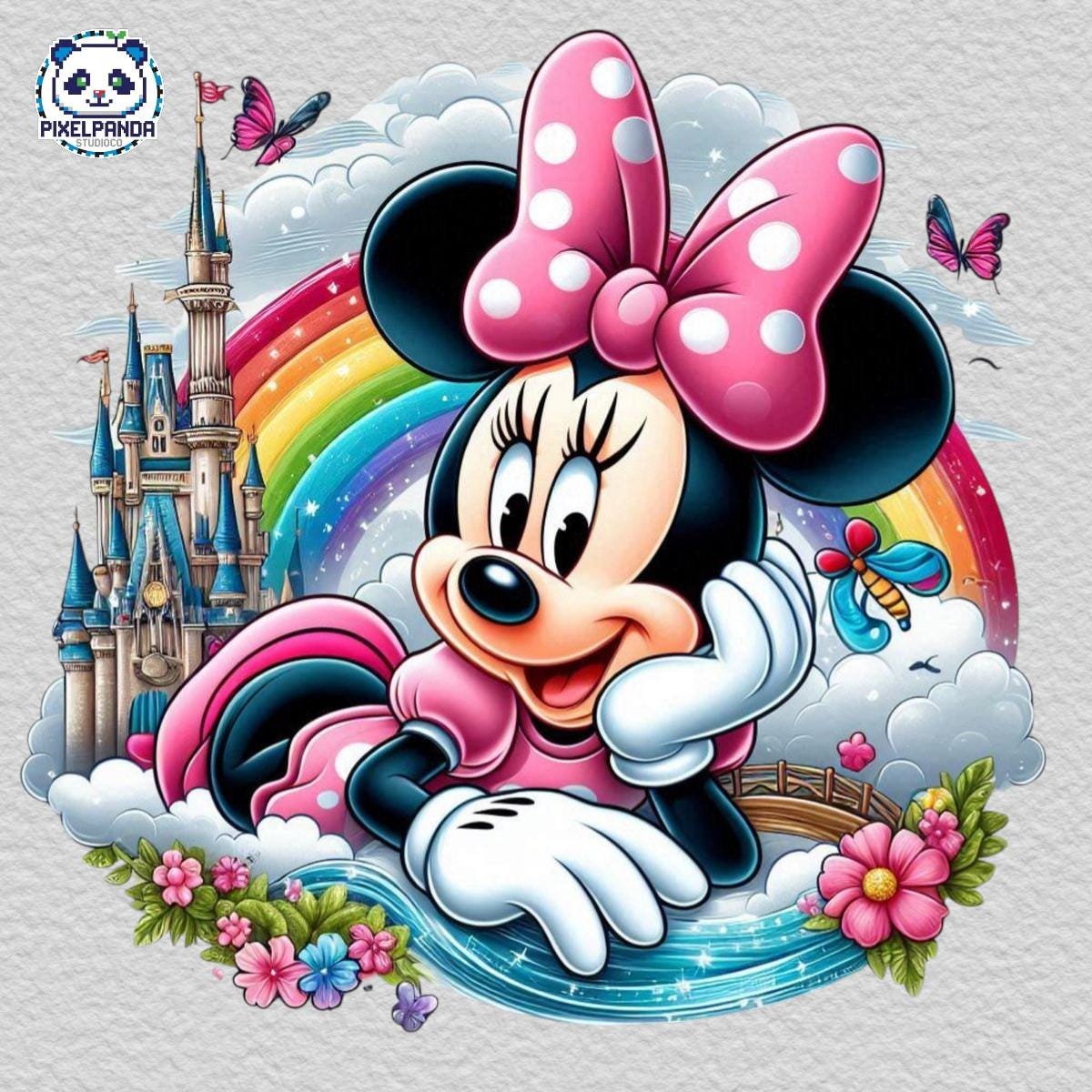 Minnie Mouse Candy PNG, Cute Minnie Lollipop Cupcake PNG, Minnie Sweet ...