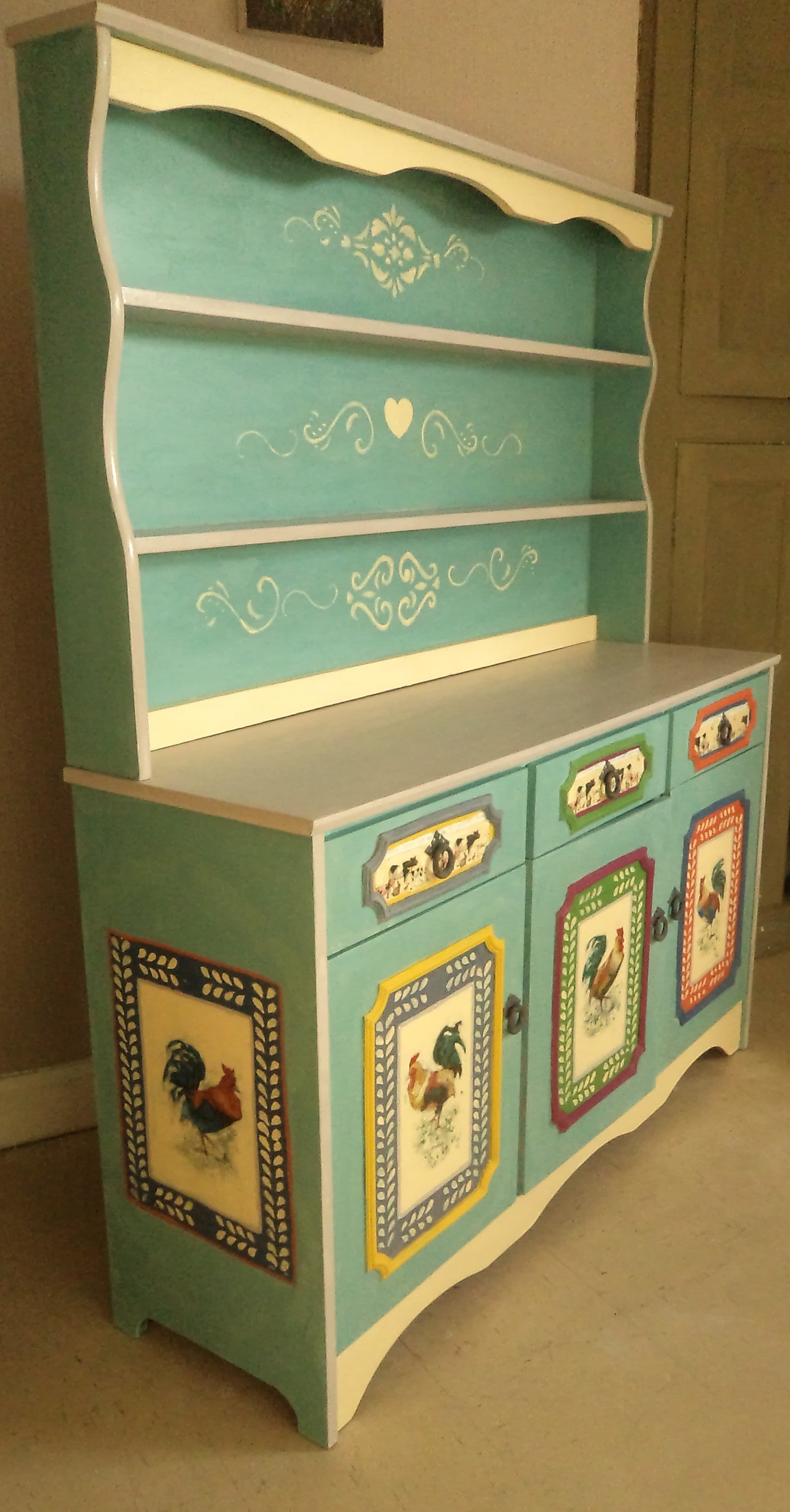 Original hand painted Welsh dresser kitchen dining room Etsy