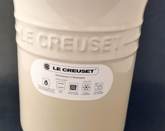 Le Creuset Utensil Crock color Meringue (off white gradient) discontinued HTF