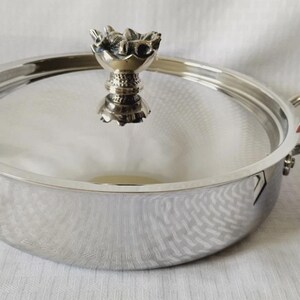 Cacerola Ruffoni Opus Prima de 5 cuartos: Utensilios de cocina de acero inoxidable con núcleo de cobre, fabricados en Italia.