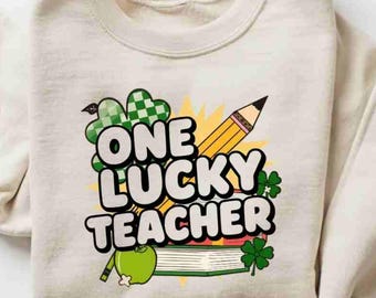 Retro glücklicher Lehrer St patricks Tag PNG, Klassenzimmer Clipart (digitaler Download)