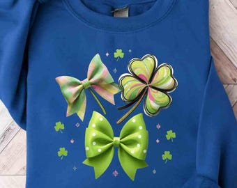 Kleeblatt Schleife PNG, St Patricks Day Clipart (digitaler Download)