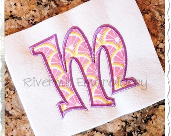 Ravie Applique Machine Embroidery Font Monogram Alphabet - 4x4 Size