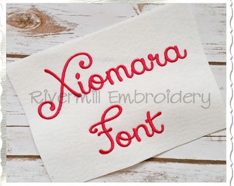 Xiomara Machine Embroidery Font Monogram Alphabet - 3 Sizes