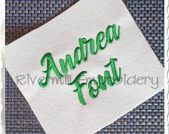 Andrea Machine Embroidery Font Monogram Alphabet - 3 Sizes