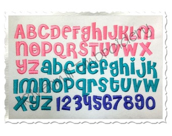 Cheri Machine Embroidery Font Alphabet - 3 Sizes