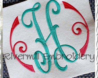 Large Arabesque Monogram Machine Embroidery Font Alphabet - 3 Sizes