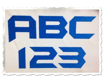 Robot Machine Embroidery Font Alphabet - 3 Sizes