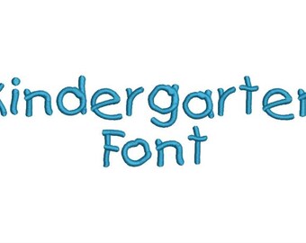 Kindergarten Machine Embroidery Font Monogram Alphabet - 3 Sizes