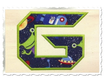 Robot Applique Machine Embroidery Font Alphabet - 4 Sizes