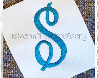 Large Simple Script Machine Embroidery Font Alphabet - 3 Sizes