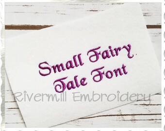 Small Mini Fairy Tale Machine Embroidery Font Monogram Alphabet - 1/2" & 3/4" Sizes