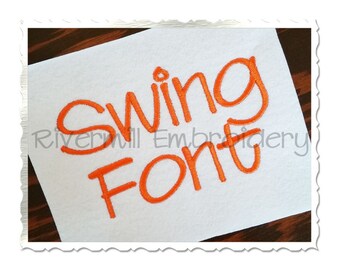 Swing Machine Embroidery Font Alphabet - 1 1/2" Inch Size ONLY