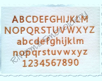 Small Mini Keep Calm Machine Embroidery Font Monogram Alphabet - 1/2