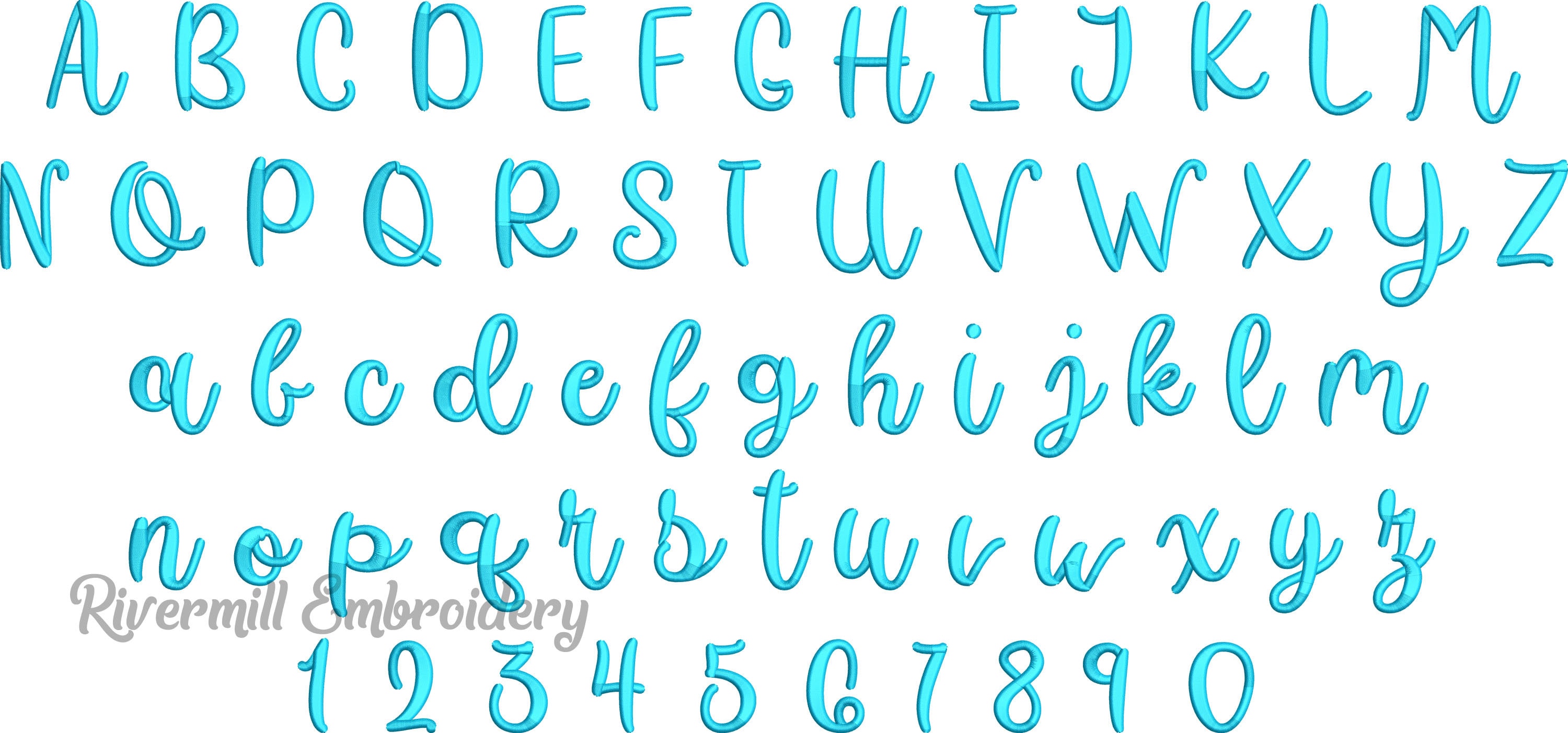 Ysabelle Lettering Isabelle Machine Embroidery Font Monogram Alphabet - 3 Sizes - BX Files ...