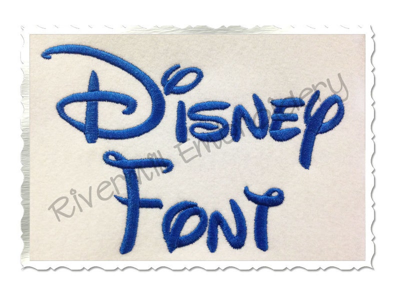 Disney Machine Embroidery Font Monogram Alphabet - 3 Sizes photo