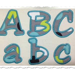 Jester Applique Machine Embroidery Font Alphabet - 4 Sizes - BX Files Instant Download Design PES Rivermill Embroidery