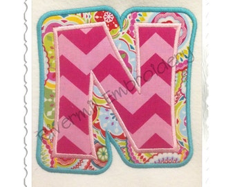 Double Applique Happy Machine Embroidery Font Monogram Alphabet - 4 Sizes