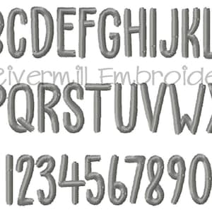 Mini Tiny Ethan Machine Embroidery Font Alphabet - 1/2&quot; &#39;and 3/4&quot; - BX Files Instant Download Design PES