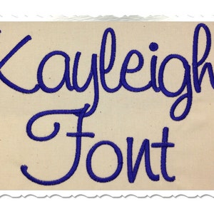 Kayleigh Machine Embroidery Font Monogram Alphabet - 3 Sizes - BX Files Instant Download Design PES Rivermill Embroidery