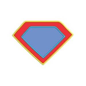 Double Applique Blank Superhero Shield Machine Embroidery Design - 6 Sizes - Instant Download PES DST Digital File Rivermill Embroidery