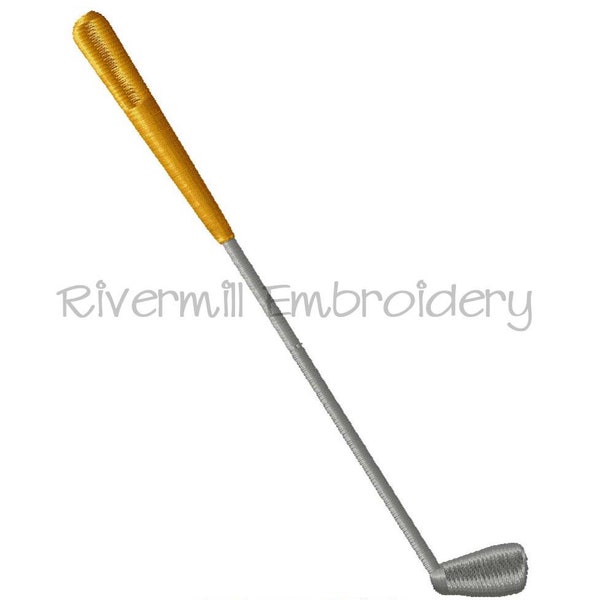 Single Golf Club Machine Embroidery Design - 4 Sizes