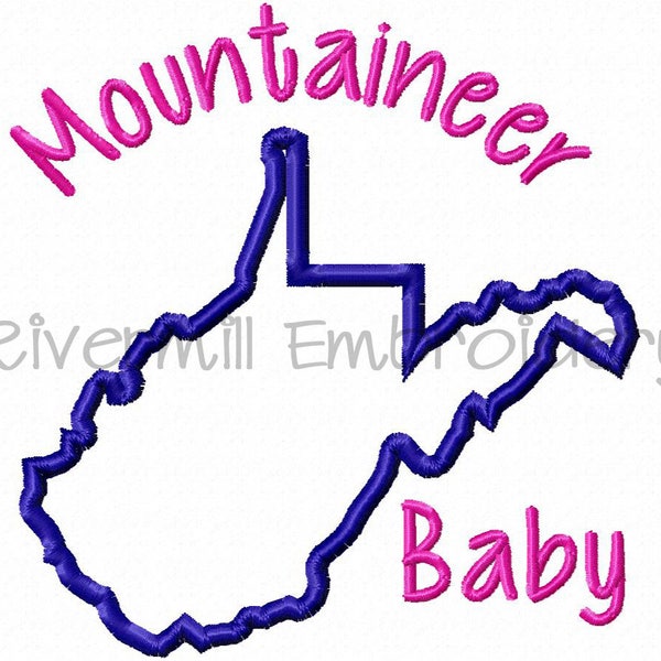West Virginia Embroidery Designs Etsy