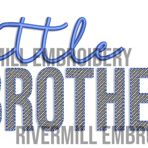 Little Brother Machine Embroidery Design - 4 Sizes