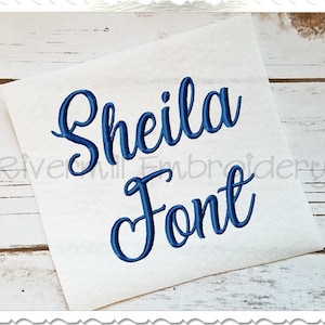 Sheila Machine Embroidery Font Monogram Alphabet - 3 Sizes