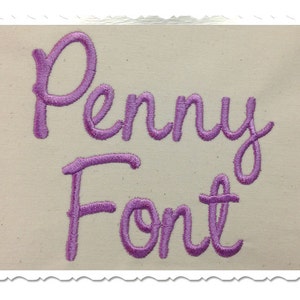 Penny Machine Embroidery Font Monogram Alphabet - 3 Sizes