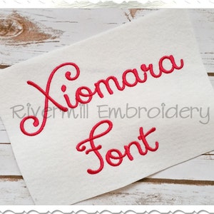 Xiomara Machine Embroidery Font Monogram Alphabet - 3 Sizes
