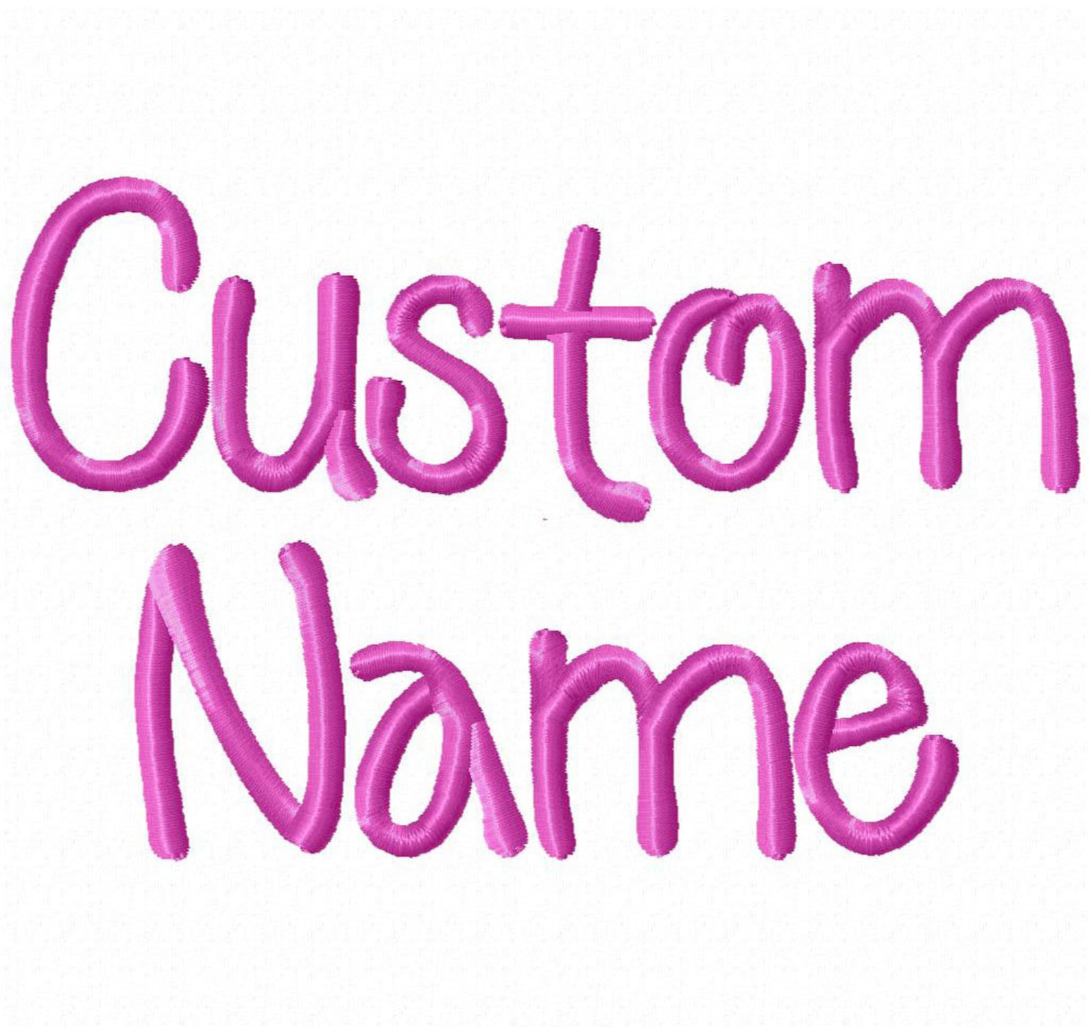Custom Name Embroidery Design | Etsy
