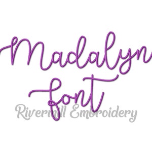 Madalyn Machine Embroidery Font Monogram Alphabet - 3 Sizes