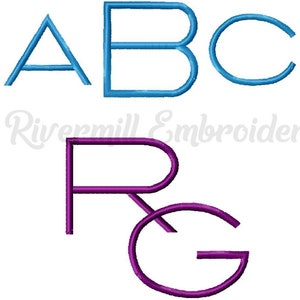 May include: A set of letters in a modern font style. The letters A, B, and C are in blue, while the letters R and G are in purple.