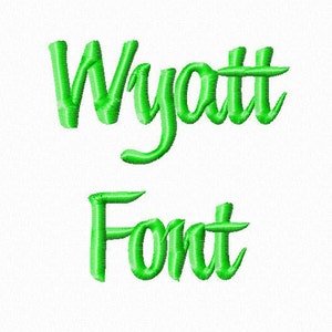 Wyatt Machine Embroidery Font Monogram Alphabet - 3 Sizes