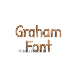 Graham Machine Embroidery Font Monogram Alphabet - 3 Sizes - BX Files ...