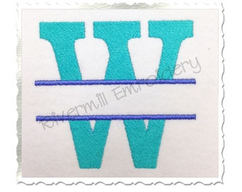 Split Lincoln Maschinenstickerei Alphabet - 4 Größen - druckbare Datei Instant Download Datei PES