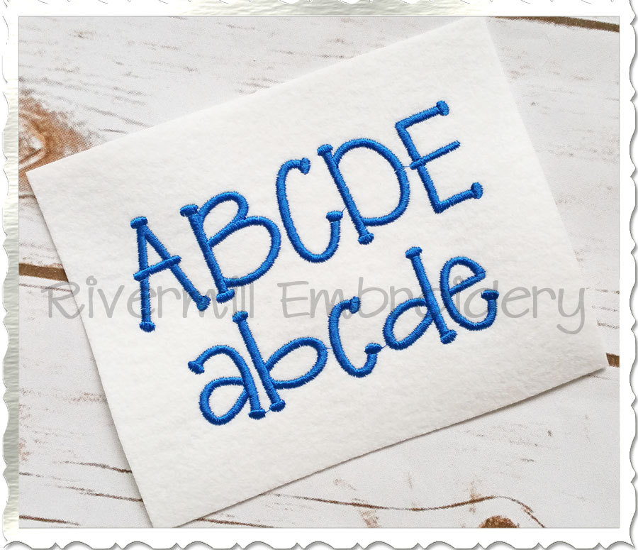 Grasshopper Machine Embroidery Font Monogram Alphabet - 3 Sizes - BX Files Instant Download Design PES Rivermill Embroidery