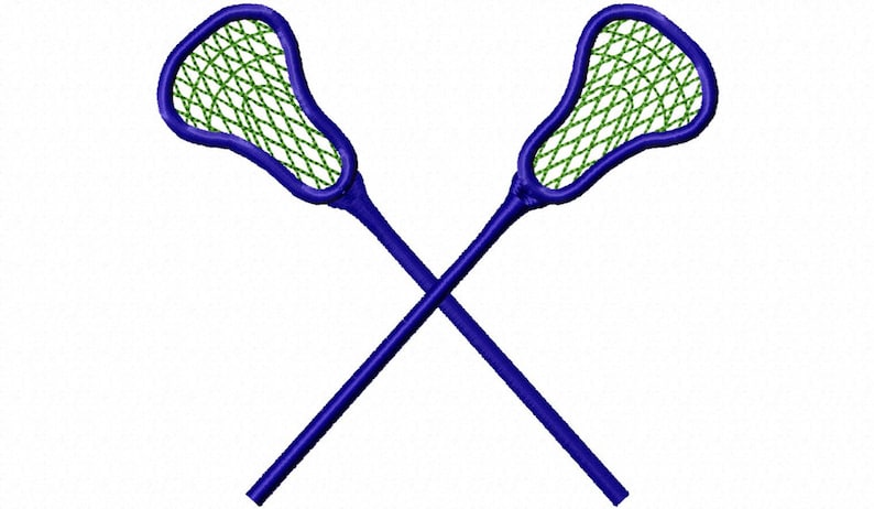 Crossed Lacrosse Sticks Machine Embroidery Design 4 Sizes - Etsy