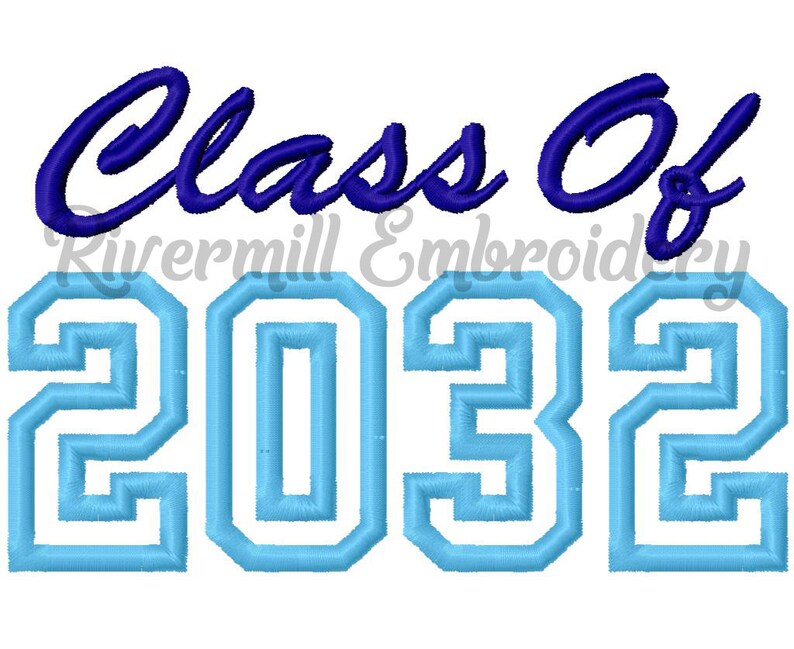 Class of 2032 Applique Machine Embroidery Design 4 Sizes - Etsy