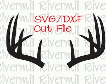 SVG DXF Deer Antlers Cut File