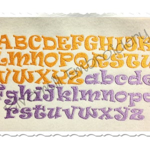 Ravie Machine Embroidery Font Monogram Alphabet - 3 Sizes - BX Files Instant Download Design PES