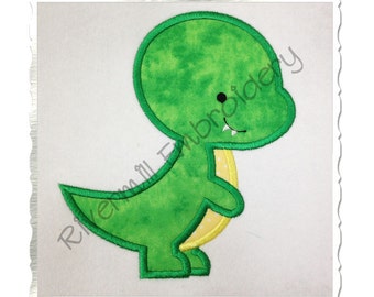 Tyrannosaurus Rex Dinosaurier Applikation Maschinenstickerei, 4 Größen - Instant Download PES DST Digitale Datei Rivermill Stickerei